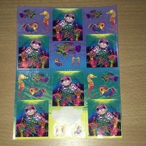 Rainbow Reef Seal S278 Vintage Lisa Frank Stickers
